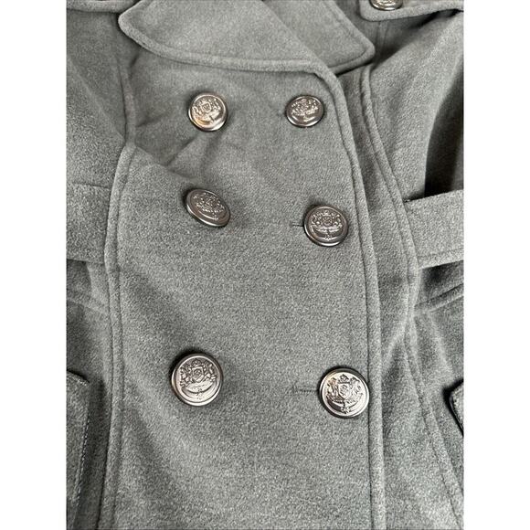 Worthington Coat Sz Small Women's Classic‎ Pea Coat Jacket Gray - Picture 7 of 15